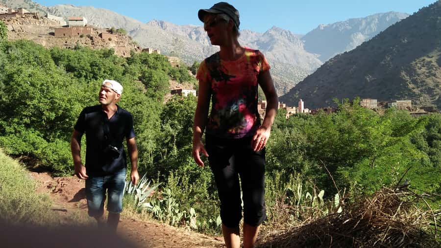 Atlas mountains hike with waterfalls & 3 valleys day trip - Waterfalls, walnut trees, and village paths