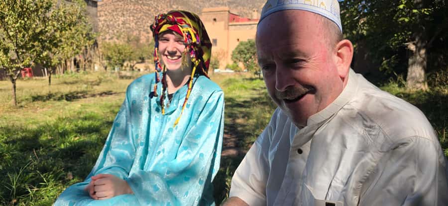 Atlas mountains hike with waterfalls & 3 valleys day trip - Lunch with mountain views in Ait Souka