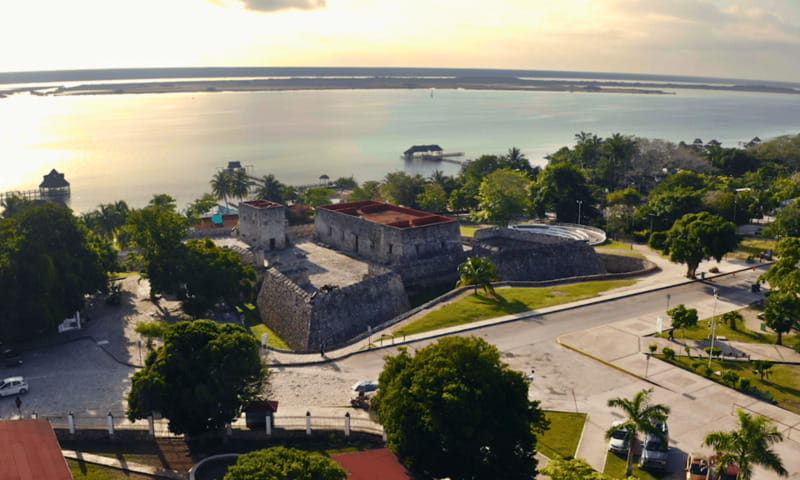 Bacalar: Lagoon, Pirate Canal, Stromatolite Day Trip w/Lunch - San Felipe Fort adds a useful history stop