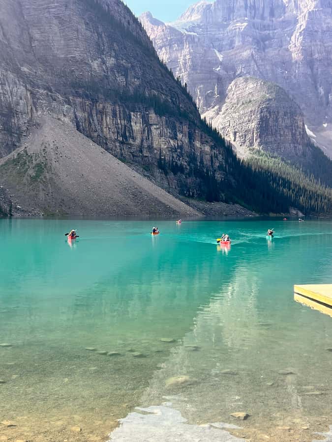Banff: Lake Louise, Moraine, Emerald Lake & Canyon Day Trip - Emerald Lake offers a quieter change of mood