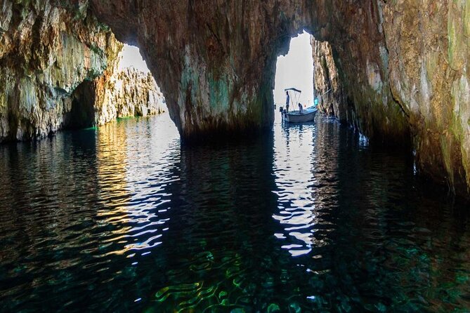 Blue & Green Cave Vis Island and Pakleni Islands Private Day Trip from Hvar - The boat, group size, and comfort trade-off