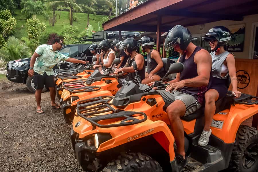Bora Bora: Combo ATV & Jet Ski Day Trip with Polynesian BBQ - Snacks and practical comforts during the morning