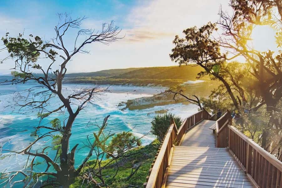 Brisbane to North Stradbroke Island Day: Wildlife & Beaches - North Gorge Walk: the best wildlife and view stop