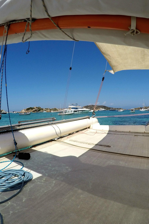 Catamaran: Day trips in La Maddalena's Archipelago - Santa Maria: a slower middle stop
