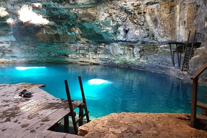 Chichen Itza, Cenote and Valladolid Small Group Day Trip - Swimming at Cenote Xux Ha