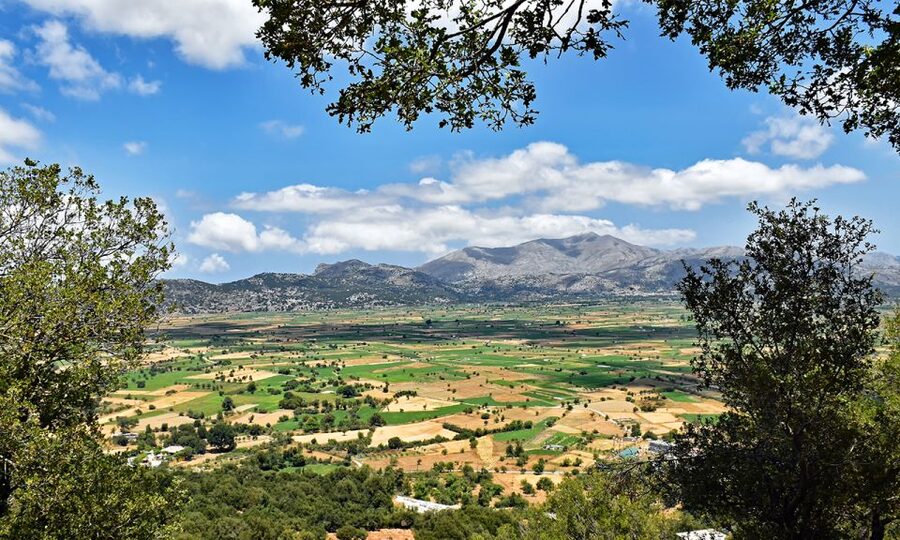 Crete: Lasithi Plateau & Knossos Palace Day Trip - Seli views and lunch at a traditional taverna