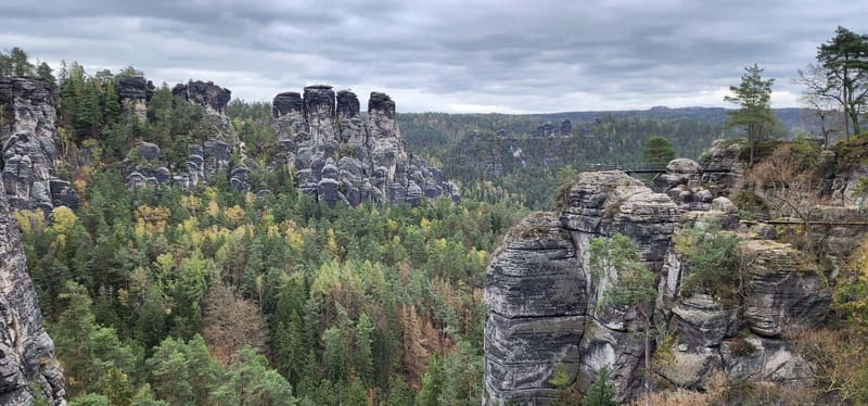 Day trip from Prague to Bohemian and Saxon Switzerland - Bastei and the Elbe River views