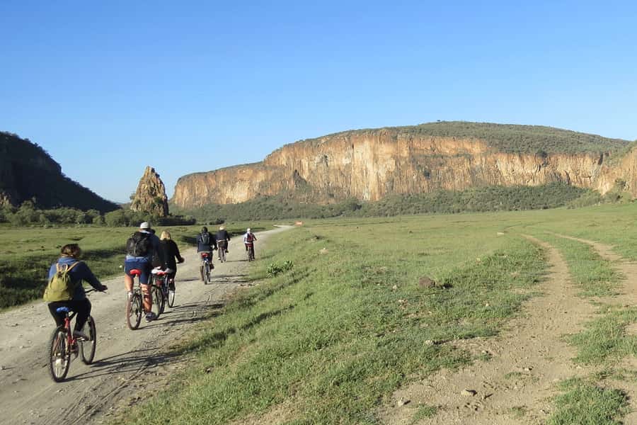 Day Trip: Hell's Gate Bike Ride & Lake Naivasha Boat Ride - Walking through Hell’s Gate Gorge