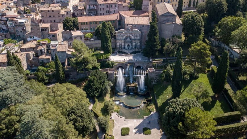 Day trip Rome by car : Tivoli Unesco Villa D'este & Hadrian - The Grande Cascata adds a worthwhile final stop