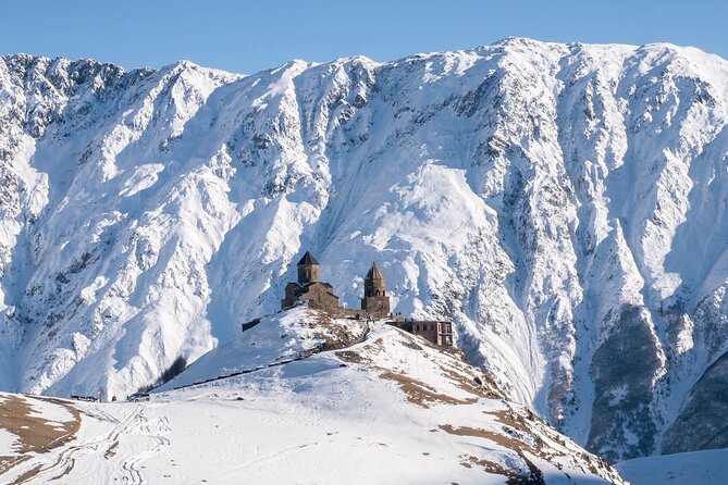 Day Trip to Kazbegi and Gudauri - Ananuri Fortress, stonework, and church frescoes
