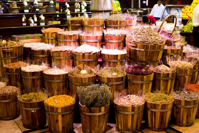 Dubai Sightseeing Day Trip from Abu Dhabi - Gold Souk and Spice Souk show the older trading district