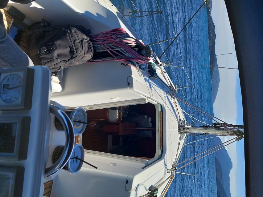 From Agia Efimia: All Inclusive Sailing Day Trip to Ithaca - Lunch on a pier under a gazebo