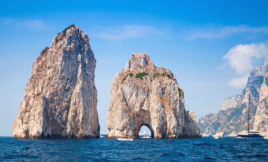 From Amalfi: Day Trip to Capri Private Boat Tour with Drinks - Capri’s caves, bays, and famous rock formations