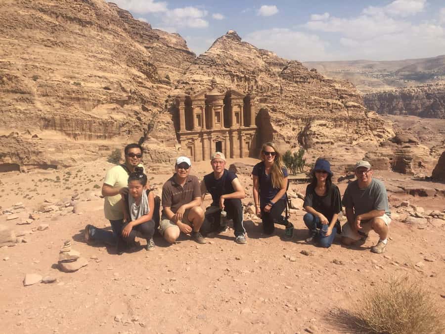 From Amman: Private Day Trip to Petra with Pickup - The climb to the Monastery