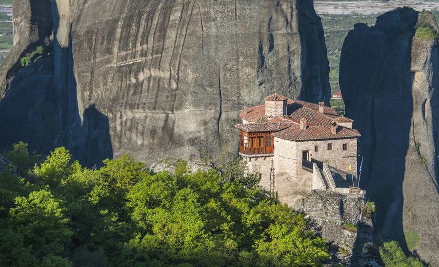 From Athens: Meteora Full-Day Trip with Guide on Luxury Bus - Entering three of the six monasteries