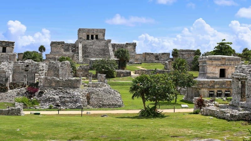From Cancun: Day Trip to Tulum, Cenote & Playa del Carmen - Tulum ruins: Caribbean views and a compact history lesson