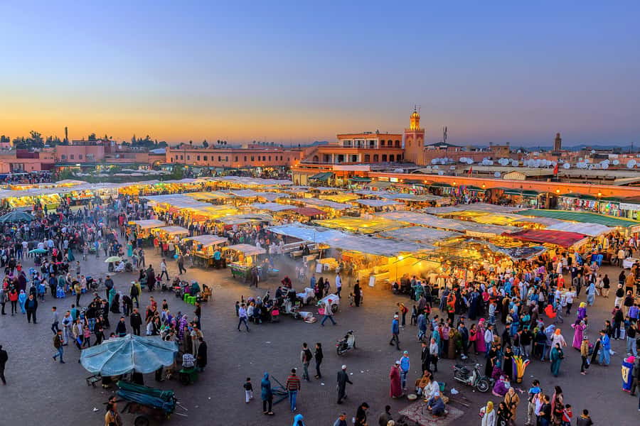 From Casablanca: Marrakech Guided Day Trip with Camel Ride - Medina lanes, souks, and the question of shopping