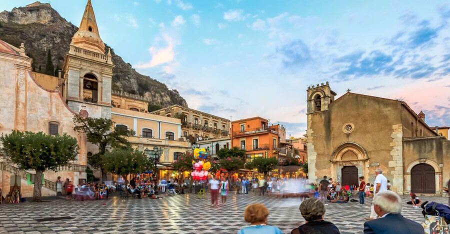 From Catania: Taormina, Isola Bella, and Castelmola Day Trip - Taormina’s old town and the Ancient Theatre