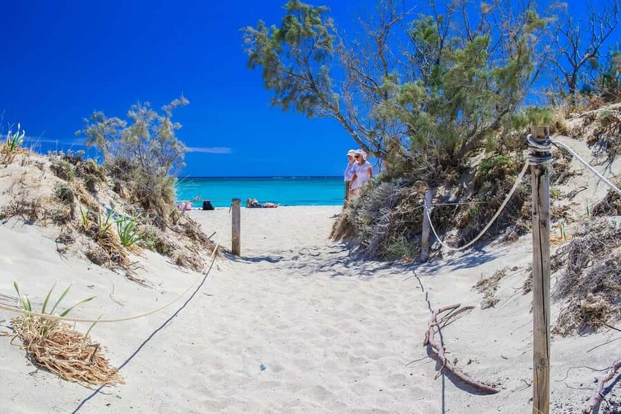 From Chania: Elafonisi Pink Sand Beach Day Trip w/ Elos Stop - The Chania pickup takes planning