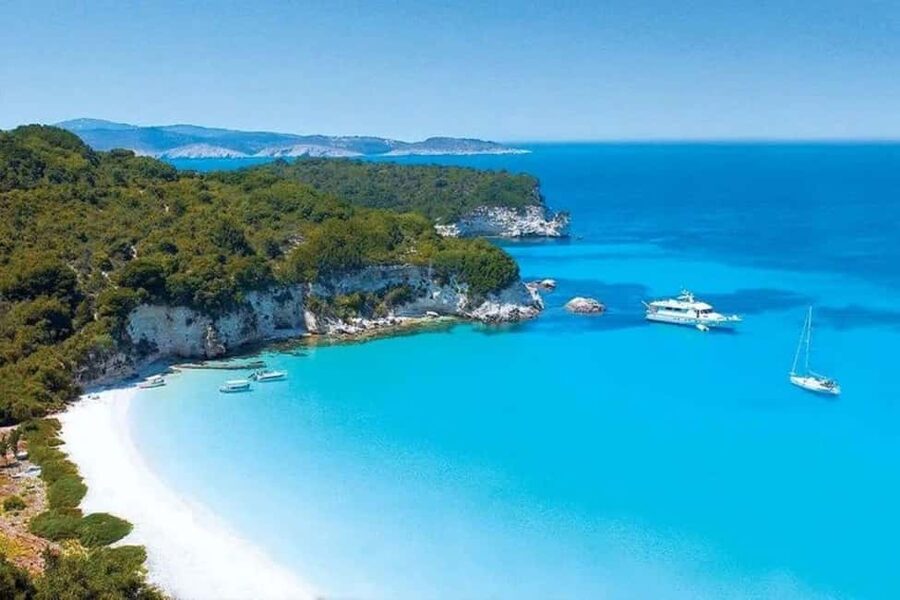 From Corfu: Paxos, Antipaxos & Blue Caves Day Trip by Boat - The channel between Corfu and Paxi