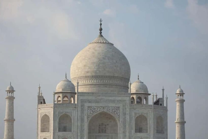 From Delhi: Taj Mahal & Agra Day Tour with Fatehpur Sikri - Agra Fort and the view toward the Taj Mahal