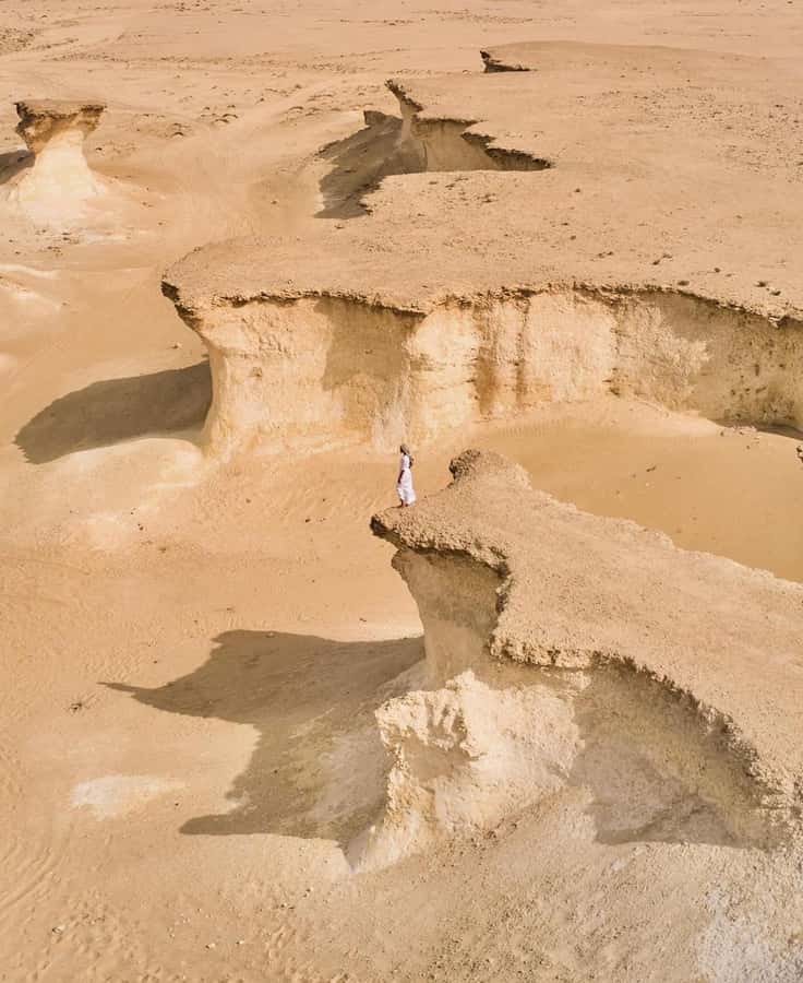 From Doha: Day Trip to North And West Qatar With Pickup - Richard Serra’s East-West sculpture