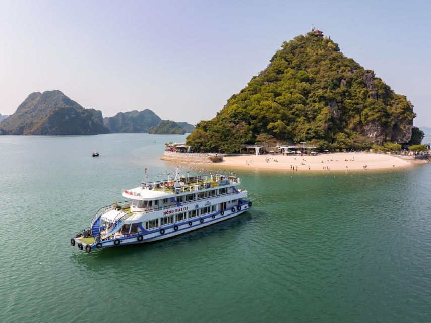 From Hanoi: Halong Bay Day Trip w/ Cave, Island & Kayak - Cruising from Tuan Chau Island into Halong Bay