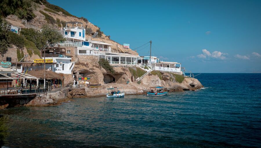 From Heraklion: Day Trip to Matala Hippie Beach and Caves - Exploring the caves above the bay