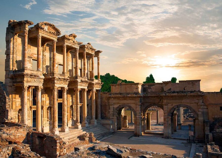From Izmir: Ephesus Guided Day Trip with Transfer & Lunch - Walking through Ephesus, the ancient city