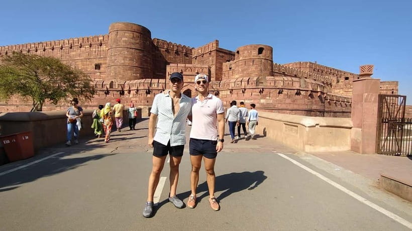 From Jaipur: Private Taj Mahal & Agra Day Trip with 5<em> Lunch – Key points before you book’ /></p>
<ul>
<li><strong>The drive takes commitment:</strong> The Jaipur to Agra road trip can take about three and a half hours each way, so an early departure makes the day work better.</li>
<li><strong>Sunrise is a smart choice:</strong> Pickups around 3:00 a.m. have allowed some people to reach the Taj Mahal for beautiful morning light and cooler temperatures.</li>
<li><strong>Your guide meets you in Agra:</strong> The driver handles the long road journey, while a licensed local guide takes over for the monuments.</li>
<li><strong>Baby Taj is not filler:</strong> The smaller Itmad-ud-Daulah tomb is quieter and was especially loved by one guest who found it more relaxed than the Taj Mahal.</li>
<li><strong>The lunch option adds comfort:</strong> A 45-minute meal at the DoubleTree by Hilton Agra gives you a clean break between major sights.</li>
<li><strong>You control the ending:</strong> After sightseeing, you can return to Jaipur or arrange drop-off in Agra for your next stop.</li>
</ul>
<h2>Why this Jaipur to Agra day trip works</h2>
<p> Lunch – Why this Jaipur to Agra day trip works’ /></p>
<p><p>Agra is not a casual side trip from Jaipur. The cities are separated by a substantial road journey, and the return drive can make a self-planned visit tiring. A private car removes the need to sort out taxis, train connections, parking, and local transport once you reach Agra.</p>
</p>
<p><p>I like the division of duties here. Your driver collects you at any location in Jaipur and takes you to Agra in an air-conditioned car. A local guide then meets you and handles the Taj Mahal, Agra Fort, and Baby Taj. That gives you both road comfort and local help where it matters most.</p>
</p>
<p><p>The private format is especially useful for families, solo visitors, and small groups with different energy levels. You are not tied to a large coach or a fixed group pace. Several people traveling alone also appreciated feeling looked after by guides and drivers, including solo women who found the service respectful and reassuring.</p>
</p>
<p><p>The trade-off is time. A day trip from Jaipur is efficient, but it is not leisurely. You could spend three hours at the Taj Mahal, one hour at Agra Fort, and 30 minutes at Baby Taj, followed by lunch, but the drive still takes up much of your day.</p>
</p>
<div class="twil" style="margin: 20px 0; padding: 15px 0;"><p>More Private Day Trips in India</p><ul style="margin: 10px 0; padding-left: 0; list-style: none;"><li style="margin: 0 0 12px 0; padding: 0 0 12px 0; border-bottom: 1px solid #DFECEF; line-height: 1.4;"><a href="https://daytripchaser.com/from-delhi-taj-mahal-agra-private-day-trip-with-transfers/">From Delhi: Taj Mahal & Agra Private Day Trip with Transfers</a><br><span style="font-size: 0.82em; color: #555;"><span style="color: #1D7A8C;">★</span> 4.9 &nbsp;&middot;&nbsp; 3,181 reviews</span></li><li style="margin: 0 0 12px 0; padding: 0 0 12px 0; border-bottom: 1px solid #DFECEF; line-height: 1.4;"><a href="https://daytripchaser.com/delhi-to-agra-and-taj-mahal-private-day-trip-by-express-train-with-lunch/">Delhi to Agra and Taj Mahal Private Day Trip by Express Train with Lunch</a><br><span style="font-size: 0.82em; color: #555;"><span style="color: #1D7A8C;">★</span> 5.0 &nbsp;&middot;&nbsp; 1,389 reviews</span></li><li style="margin: 0; padding: 0; border-bottom: none; line-height: 1.4;"><a href="https://daytripchaser.com/taj-mahal-agra-fort-private-day-trip-from-delhi-with-5-lunch/">Taj Mahal & Agra Fort Private Day Trip From Delhi with 5* Lunch</a><br><span style="font-size: 0.82em; color: #555;"><span style="color: #1D7A8C;">★</span> 5.0 &nbsp;&middot;&nbsp; 820 reviews</span></li></ul></div><h2>The early Jaipur pickup and road journey</h2>
<p> Lunch – The early Jaipur pickup and road journey’ /></p>
<p><p>Pickup is available from any location in Jaipur, including your hotel or another preferred address. The exact starting time depends on availability, but the strongest plan is an early morning departure. One person left Jaipur at 3:00 a.m. and reached the Taj Mahal in time for sunrise.</p>
</p>
<p><p>That timing has several benefits. The marble can look soft and pale in the first light, the heat is usually easier to manage, and you have a better chance of making full use of your time in Agra. It also leaves room for the later stops before the drive back.</p>
</p>
<p><p>The car is private, air-conditioned, and includes parking, taxes, water, and umbrellas. Several people praised the punctual drivers and clean, spacious vehicles. Drivers named Shahid, Asrar, Sharif, Vinay, and Mohoshin were singled out for safe driving, good manners, and steady communication.</p>
</p>
<p><p>Do not expect the road portion to feel like a short transfer. The trip can take about three and a half hours in one direction, and traffic affects the schedule. You might stop for breakfast or tea if arranged with the driver, but breakfast is not listed as a standard inclusion. The supplied lunch option is separate and comes later in Agra.</p>
</p>
<h2>Entering the Taj Mahal with a local guide</h2>
<p> Lunch – Entering the Taj Mahal with a local guide’ /></p>
<p><p>The Taj Mahal gets up to three hours, which is the right amount of time for a first visit. You can see the main monument, walk through the grounds, pause for photographs, and listen to the story behind Shah Jahan’s famous marble mausoleum without being hurried through every corner.</p>
</p>
<p><p>The <strong>skip-the-ticket-line entry</strong> is valuable here. The Taj Mahal is one of India’s busiest sights, and a guide who knows the entry process can save you from confusion at the gate. Your guide also helps you move through crowded areas and points out good places for photographs.</p>
</p>
<p><p>This is where the guide makes a major difference. Ankur Sharma was praised for arranging the visit smoothly and finding excellent photo angles. Mehfooz, also called Jelly, was noted for explaining the monument in plain English, answering questions patiently, and helping families with children. Imran Ali Khan received repeated praise for storytelling and strong communication.</p>
</p>
<p><p>The information goes beyond dates and names. Guides have explained the architecture, marble work, local artisans, and small details that are easy to miss when you visit alone. Some have also arranged professional-looking photographs or taken pictures with your phone. That may sound minor, but it is useful when you are traveling alone or want a complete family picture.</p>
</p>
<p><p>You should still expect crowds. Fast-track access does not mean having the Taj Mahal to yourself. The best photographs usually require patience, and the guide’s help with timing and positioning can make a real difference.</p>
</p>
<p><p>Remember one firm rule: the Taj Mahal is closed every Friday. Check the day before booking, since the rest of the sightseeing plan cannot replace the main reason for coming to Agra.</p>
</p>
<h2>Lunch at the DoubleTree by Hilton Agra</h2>
<p> Lunch – Lunch at the DoubleTree by Hilton Agra’ /></p>
<p><p>If you choose the lunch package, you get about 45 minutes at the DoubleTree by Hilton Agra. The meal is described as a buffet at a multi-cuisine restaurant, giving you a reliable pause after the Taj Mahal.</p>
</p>
<p><p>I see this as a comfort choice rather than the most local food experience. A hotel buffet offers familiar options, clean surroundings, and a set time to rest before more sightseeing. Guides such as Anshu and Mehfooz have also helped people choose Indian dishes and explained what they were eating.</p>
</p>
<p><p>The lunch is not included with every booking, so check the selected option carefully. Drinks are not included, which is easy to overlook. Bottled water is provided during the transport, but you should budget separately for other beverages.</p>
</p>
<p><p>Some bookings have used breakfast instead of lunch depending on the day’s schedule. Since the listed plan places lunch at the DoubleTree after the Taj Mahal, confirm the exact timing and meal arrangement when you reserve.</p>
</p>
<div class="twil" style="margin: 20px 0; padding: 15px 0;"><p>More day trips with lunch in India:</p><ul style="margin: 10px 0; padding-left: 0; list-style: none;"><li style="margin: 0 0 12px 0; padding: 0 0 12px 0; border-bottom: 1px solid #DFECEF; line-height: 1.4;"><a href="https://daytripchaser.com/from-delhi-private-taj-mahal-agra-tour-with-5-lunch/">From Delhi: Private Taj Mahal & Agra Tour with 5* Lunch</a><br><span style="font-size: 0.82em; color: #555;"><span style="color: #1D7A8C;">★</span> 4.9 &nbsp;&middot;&nbsp; 798 reviews</span></li><li style="margin: 0 0 12px 0; padding: 0 0 12px 0; border-bottom: 1px solid #DFECEF; line-height: 1.4;"><a href="https://daytripchaser.com/tuscany-day-trip-from-florence-siena-san-gimignano-pisa-and-lunch-at-a-winery/">Tuscany Day Trip from Florence: Siena, San Gimignano, Pisa and Lunch at a Winery</a><br><span style="font-size: 0.82em; color: #555;"><span style="color: #1D7A8C;">★</span> 5.0 &nbsp;&middot;&nbsp; 21,634 reviews</span></li><li style="margin: 0 0 12px 0; padding: 0 0 12px 0; border-bottom: 1px solid #DFECEF; line-height: 1.4;"><a href="https://daytripchaser.com/florence-pisa-siena-and-san-gimignano-day-trip-with-lunch/">Florence: Pisa, Siena and San Gimignano Day Trip with Lunch</a><br><span style="font-size: 0.82em; color: #555;"><span style="color: #1D7A8C;">★</span> 4.6 &nbsp;&middot;&nbsp; 9,771 reviews</span></li><li style="margin: 0; padding: 0; border-bottom: none; line-height: 1.4;"><a href="https://daytripchaser.com/normandy-d-day-sites-cemetery-day-trip-from-paris-with-lunch/">Normandy D-Day Sites & Cemetery Day Trip from Paris with Lunch</a><br><span style="font-size: 0.82em; color: #555;"><span style="color: #1D7A8C;">★</span> 5.0 &nbsp;&middot;&nbsp; 6,877 reviews</span></li></ul></div><h2>Walking through Agra Fort for one hour</h2>
<p> Lunch – Walking through Agra Fort for one hour’ /></p>
<p><p>Agra Fort provides a useful contrast to the Taj Mahal. The Taj is refined, bright, and built around a mausoleum. Agra Fort is a massive red sandstone complex tied to Mughal power, royal life, imprisonment, and court politics.</p>
</p>
<p><p>You get about one hour with a guide. That is enough for a focused introduction, though not for every section of the fort. A good guide will help you understand why the courtyards, halls, walls, and views matter instead of leaving you to wander through a large complex without context.</p>
</p>
<p><p>Arif, Ankur, Amit, and Vinod Kumar were praised for bringing the fort to life with stories, facts, and humor. The quality of the visit depends heavily on how well your guide uses the hour. Ask questions if you want more detail about the Mughal rulers, architecture, or the views toward the Taj Mahal.</p>
</p>
<p><p>The stop is also a good reason to avoid treating the day as only a quick photograph at the main monument. You get a fuller picture of Agra’s past by seeing both the imperial fort and the later marble tomb.</p>
</p>
<h2>A quieter half-hour at Baby Taj</h2>
<p><img width="650" height="650" decoding="async" src=