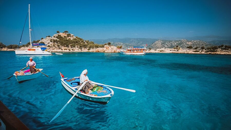 From Kas: Day Trip to Kekova Island - Burç Bay brings cooler water
