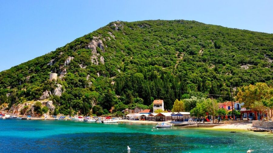 From Kefalonia: Day Trip to Ithaki Island with a Swim Stop - Kioni: a final hour and a half by the harbor
