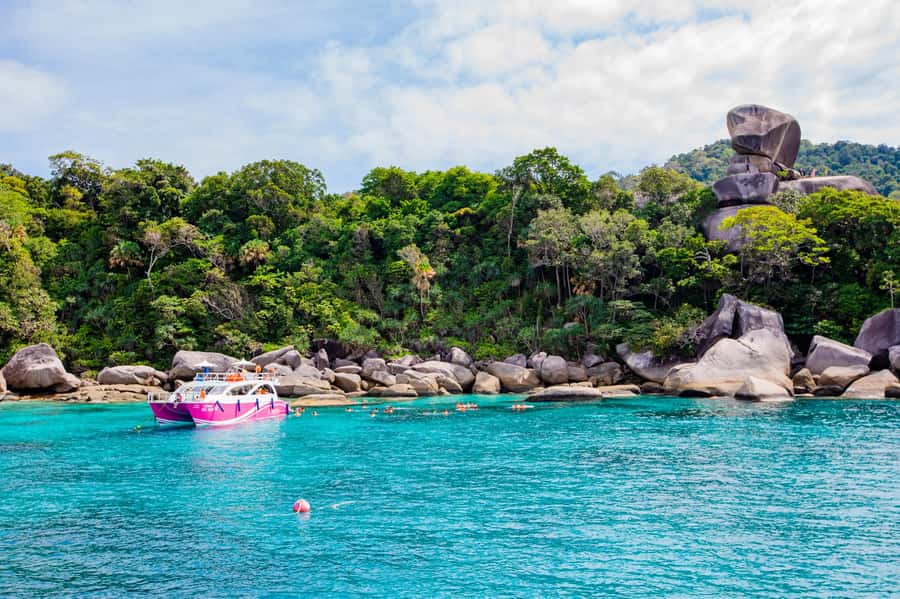 From Khao Lak: Similan Islands Day Trip by Luxury Catamaran - Breakfast, boarding, and the catamaran ride