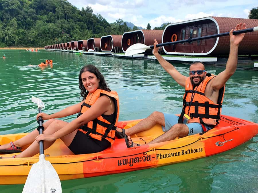 From Krabi: Cheow Lan Lake Day Trip with Lunch at Rafthouse - Kayaking, swimming, and time at the raft house