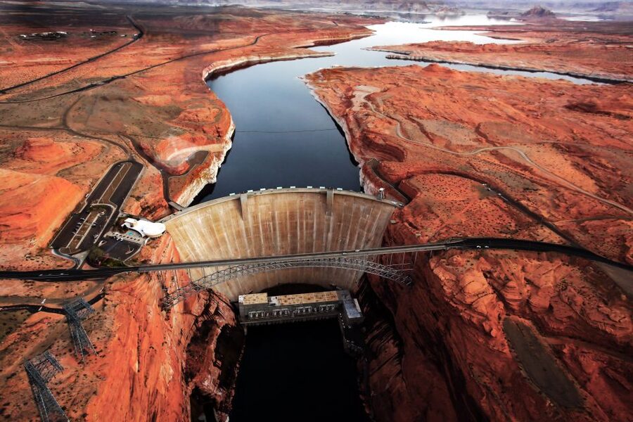 From Las Vegas: Antelope Canyon and Horseshoe Bend Day Trip - Lake Powell appears between the main stops