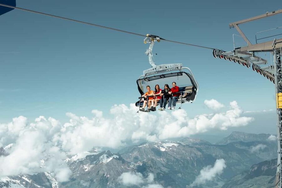 From Lucerne: Mount Titlis Day Trip with Cable Car Ride - The Rotair ride and the summit at 3,028 meters