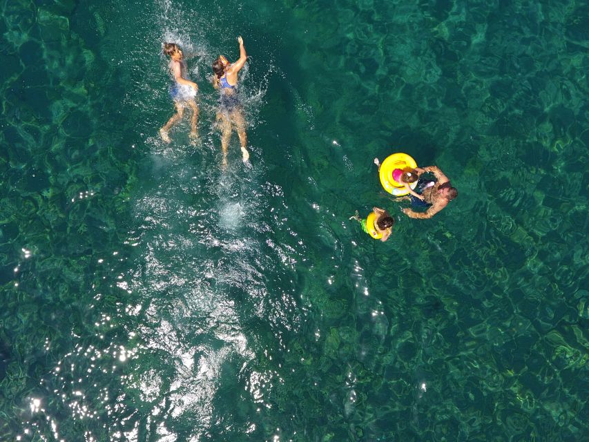 From Marmaris: Day Trip by Glass Bottom Semi Submarine - Paradise Island Bay and the final swim