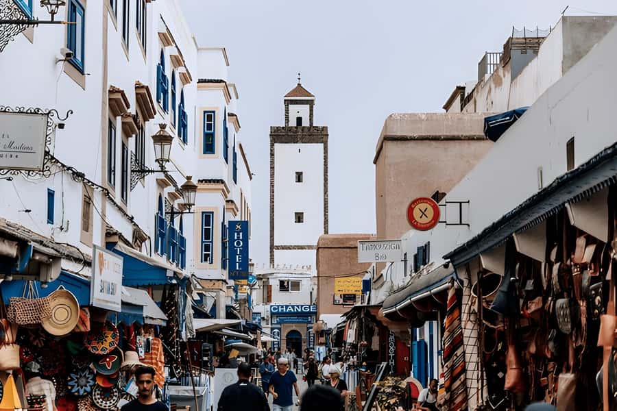From Marrakech: Essaouira Full-Day Trip with Activities - The schedule that points to Ouzoud Waterfalls