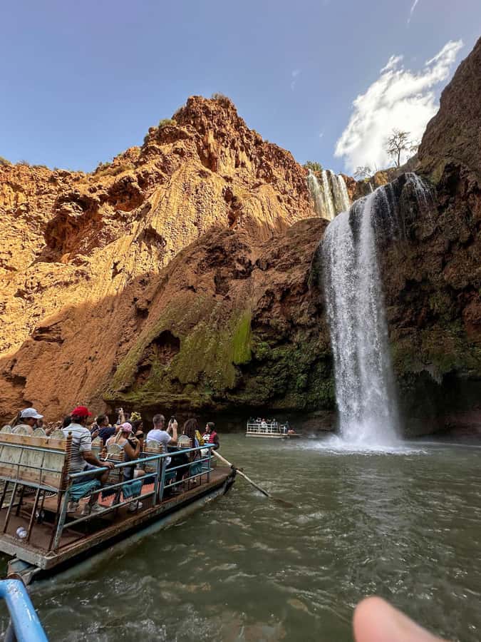 From Marrakech:Ouzoud Waterfalls Day Trip with Boat Tour - Lunch above the waterfalls