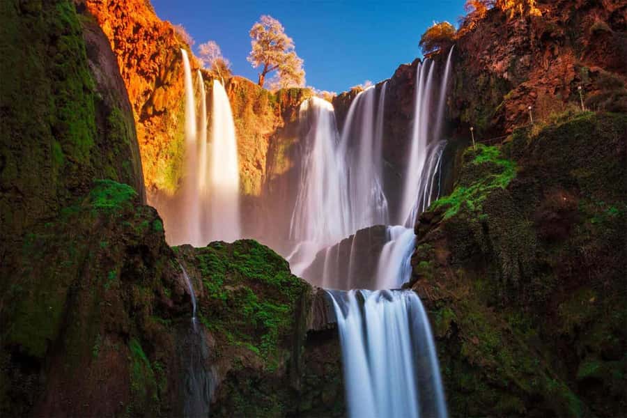 From Marrakech: Private Ouzoud Falls & Boat Ride Day Trip - Arriving at the 110-meter cascades