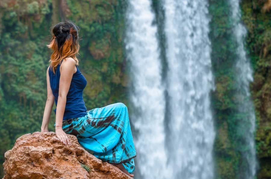 From Marrakech: Private Ouzoud Falls & Boat Ride Day Trip - Free time by the river and natural pools