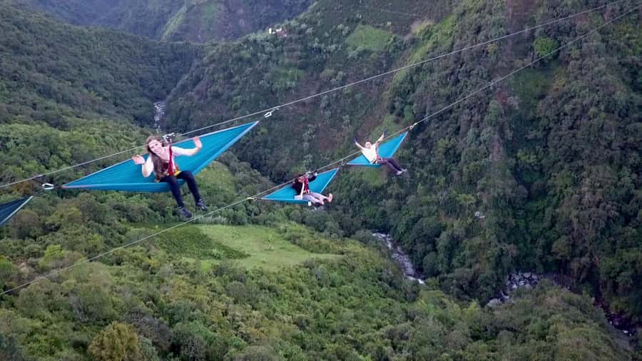 From Medellín: Dream Hammocks, Zipline, & Waterfall Day Trip - The 1,400-meter zipline delivers the first jolt