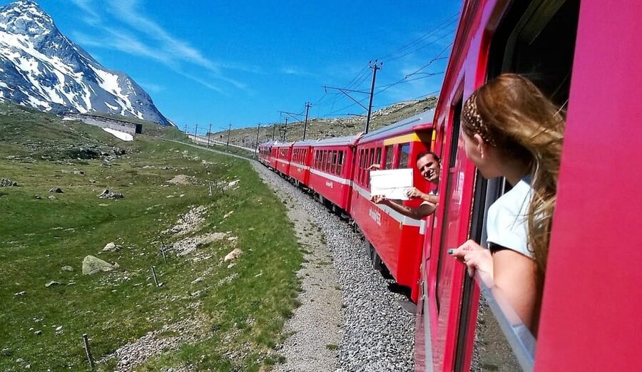 From Milan: Bernina Train, Swiss Alps & St. Moritz Day Trip - St. Moritz at 1,856 meters