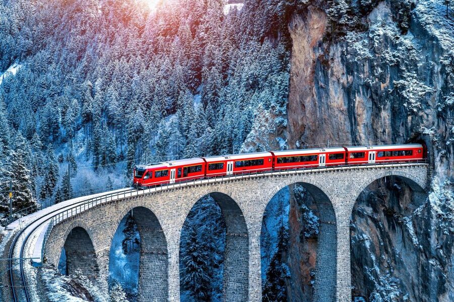 From Milan: St Moritz & Alps Day Trip with Bernina Red Train - Tirano and the Italian finish