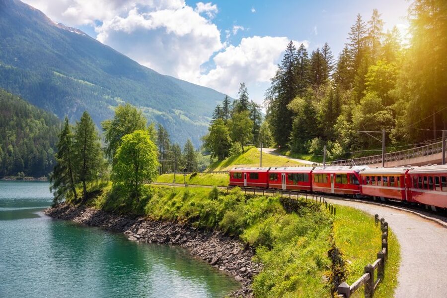 From Milan: St Moritz & Alps Day Trip with Bernina Red Train - The coach ride through Lombardy