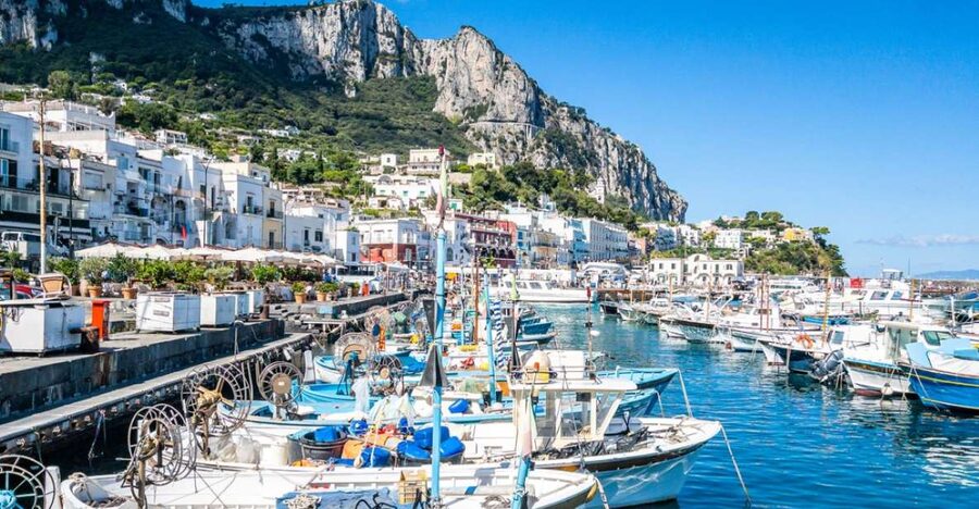 From Naples: Capri, Anacapri, and Blue Grotto Full-Day Trip - Reaching Capri by shuttle bus