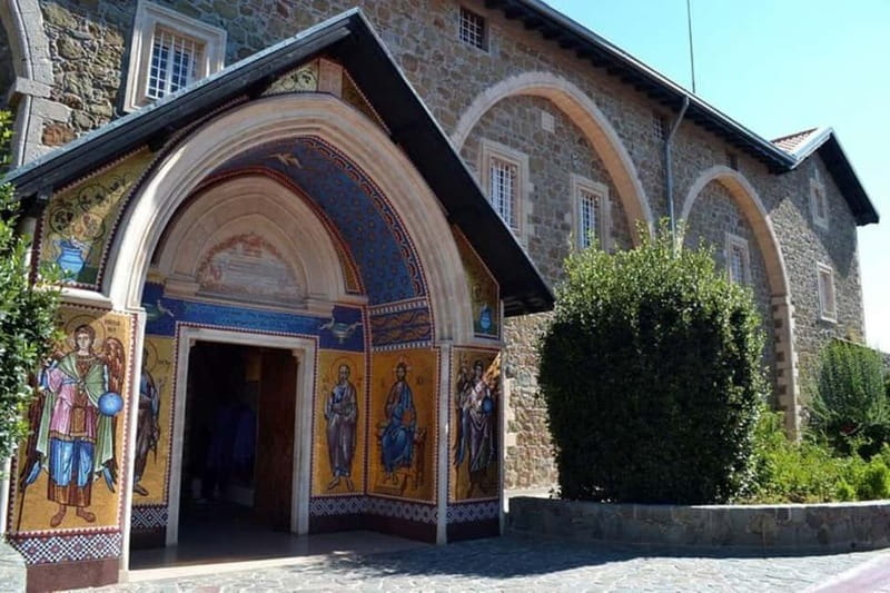 From Paphos: Chrysoroyiatissa, Kykkos and Omodos Day Trip - Chrysoroyiatissa Monastery and its valley views