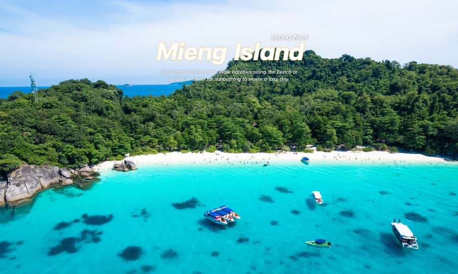From Phuket or Khaolak : Similan Islands Day Trip - Donald Duck Bay and Sail-Rock: the best land view