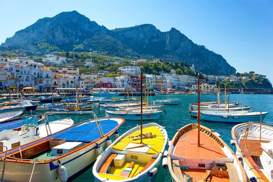 From Positano: Day trip to Capri - Group Tour by boat - Capri’s western coast, from Punta Carena to the grottoes