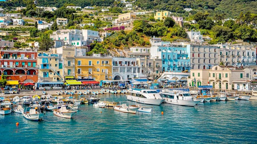 From Positano: Day trip to Capri - Group Tour by boat - The return ride, swimming, and drinks